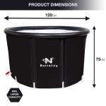 Nutrality Ice Bath Recovery Tub - Cold Therapy with Lid (2-3 People)